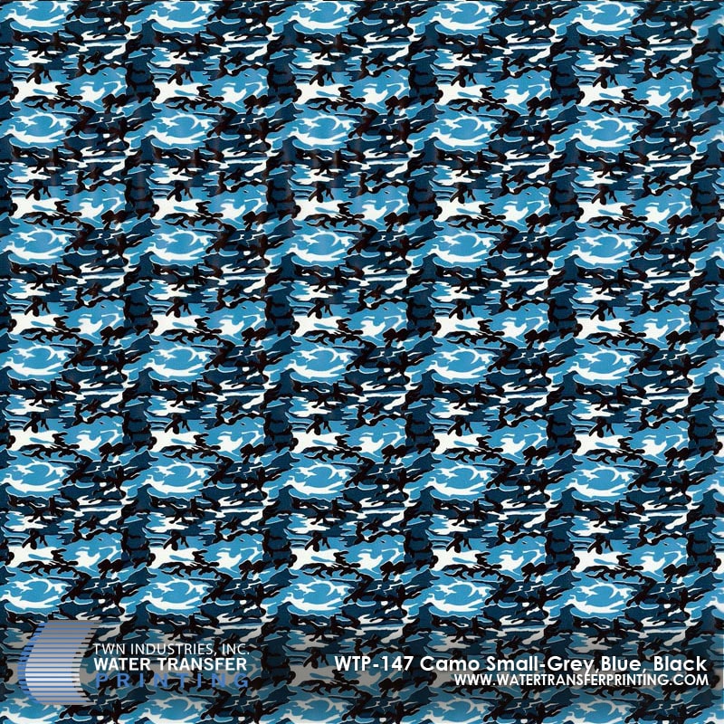 Camo Small — Grey, Blue, Black